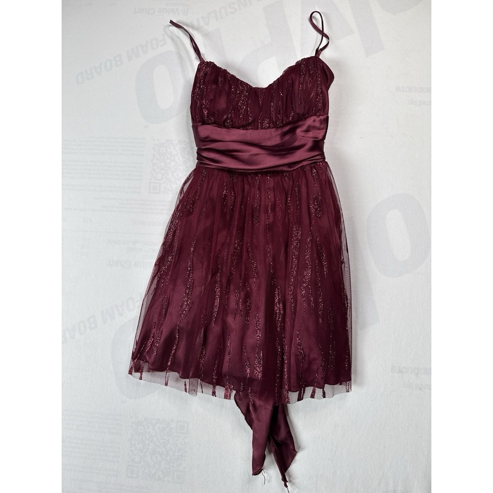 Dark Red Sparkle Deb, Sz 13/14 Prom Party Wedding Formal Dress